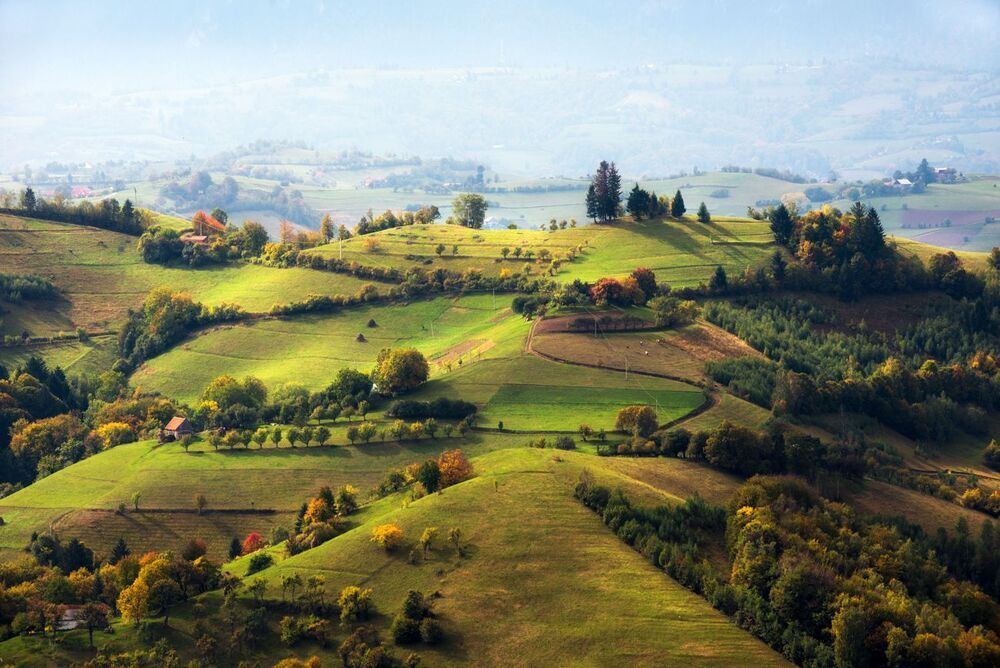 Early autumn on the hills
