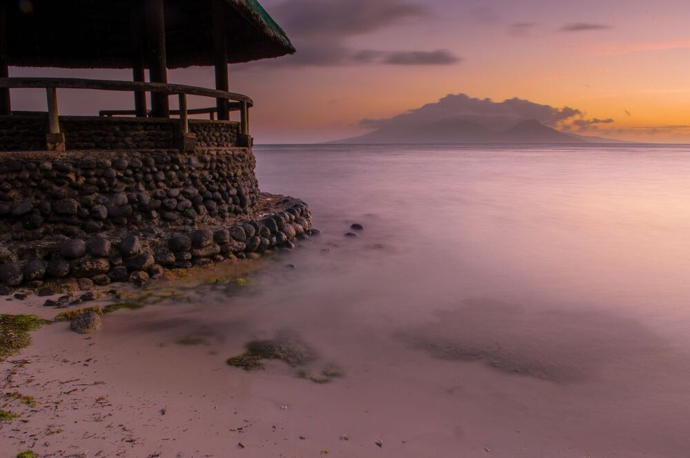 Sunset view to the Camiguin Island