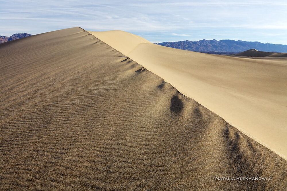 &ldquo;Dune&rsquo;s Frill&rdquo; Mesquite Flat Sand Dunes, Death Valley, California, USA
