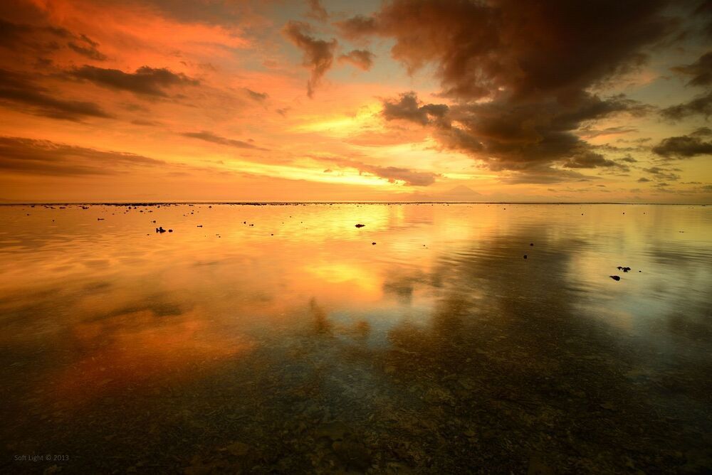 Закат на острове Gili Travangan