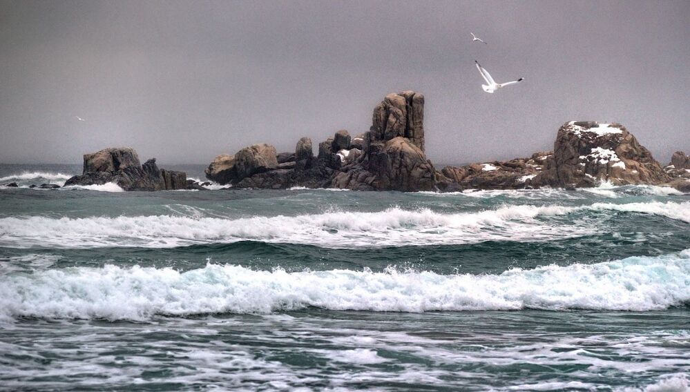 East Sea in winter