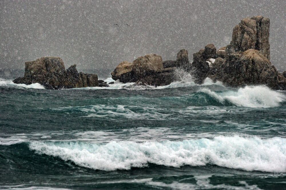 East Sea in winter