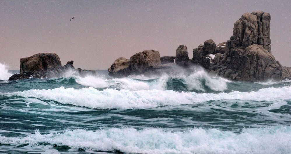 East Sea in winter