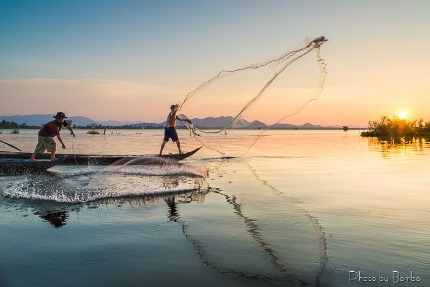 fishing together