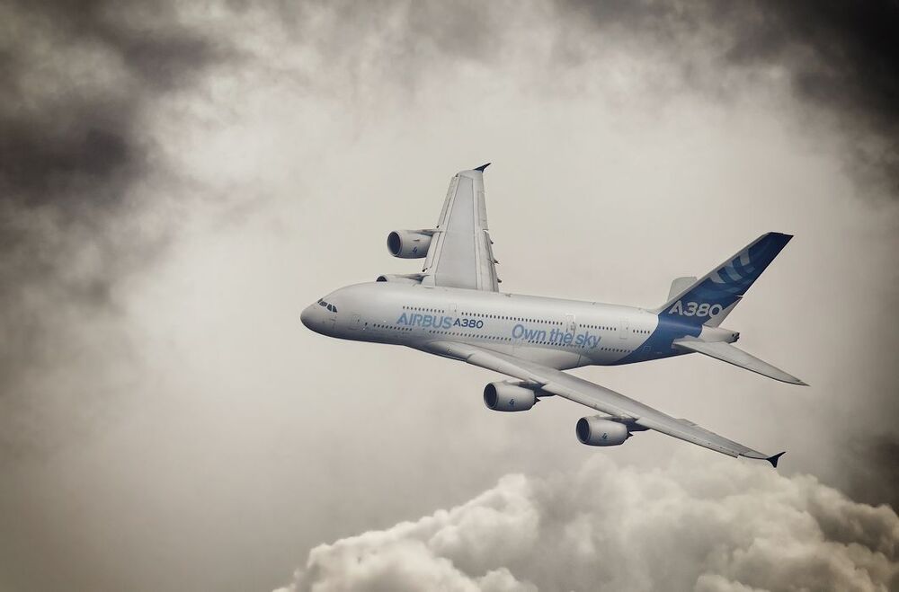 Показательный полет Airbus A380 на МАКС 2013