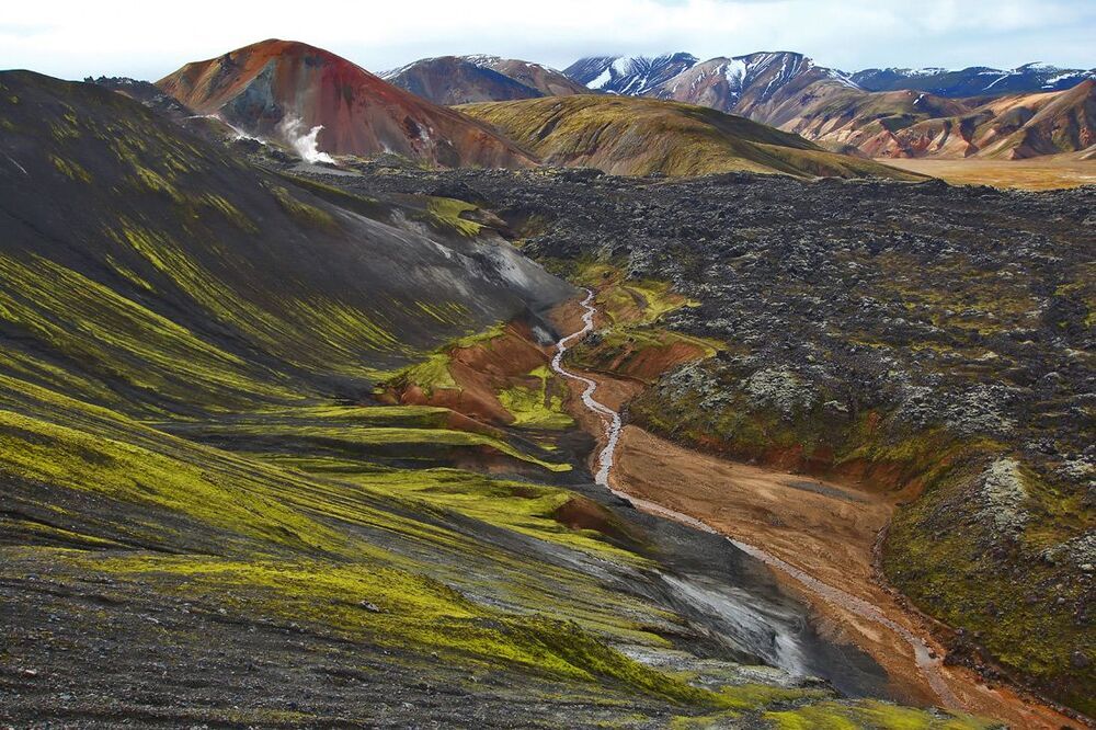 Долина риолитовых гор Ландманналаугар (Landmannalaugar).