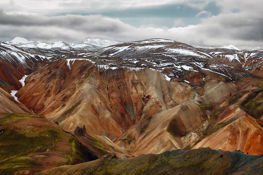 Долина риолитовых гор Ландманналаугар (Landmannalaugar).