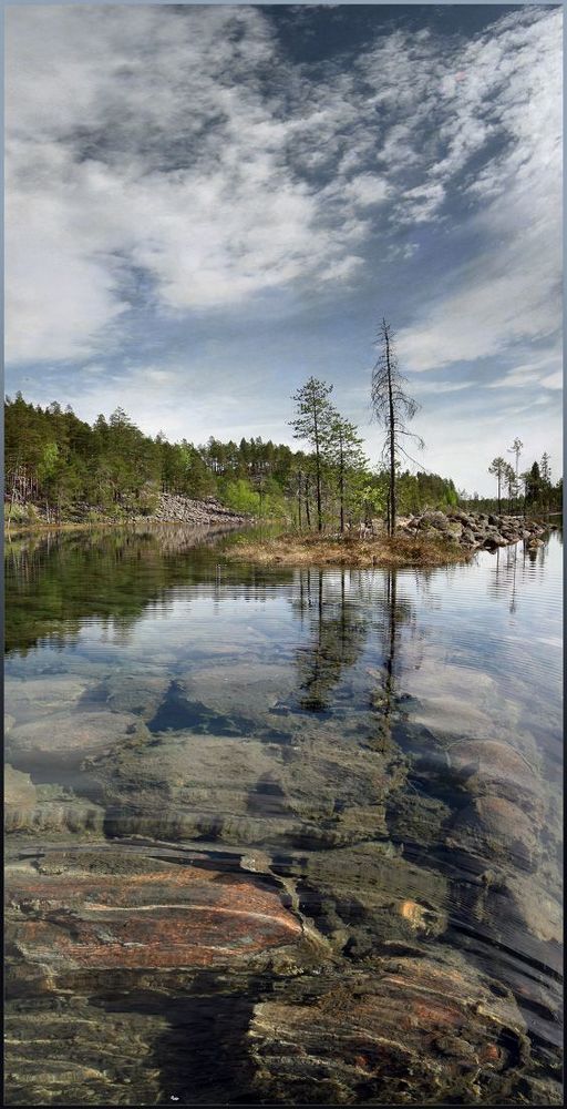 Моренное озеро в Южной Карелии