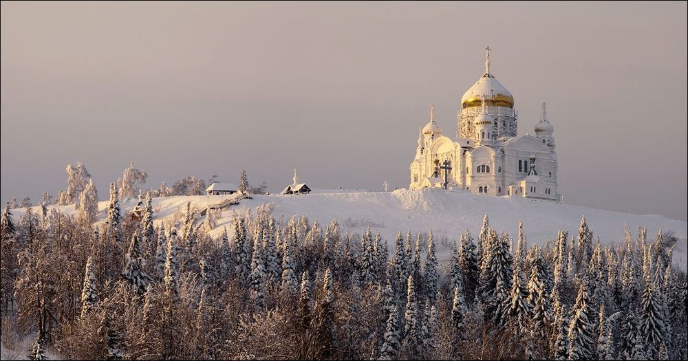 Белая гора. Вечер.