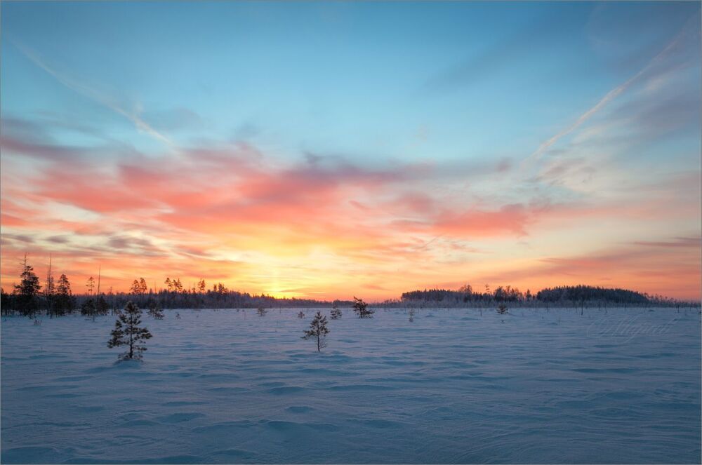 Восход на болотах (-30)
