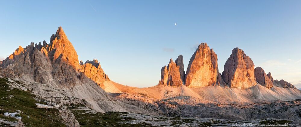Панорамы символа Доломитовых Альп - Tre Cime