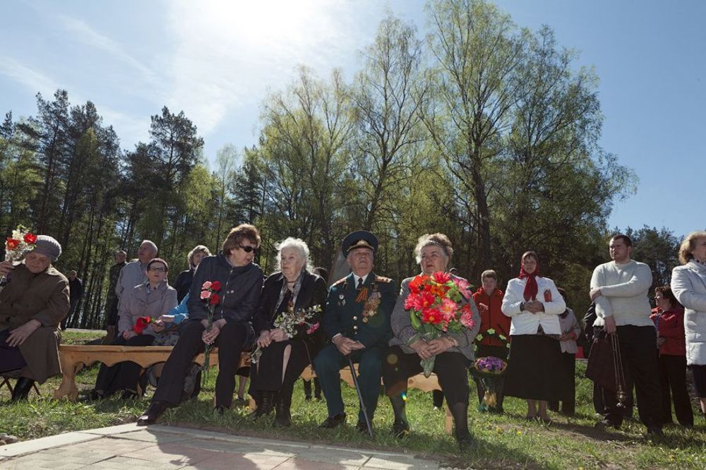 Захоронение останков советских солдат