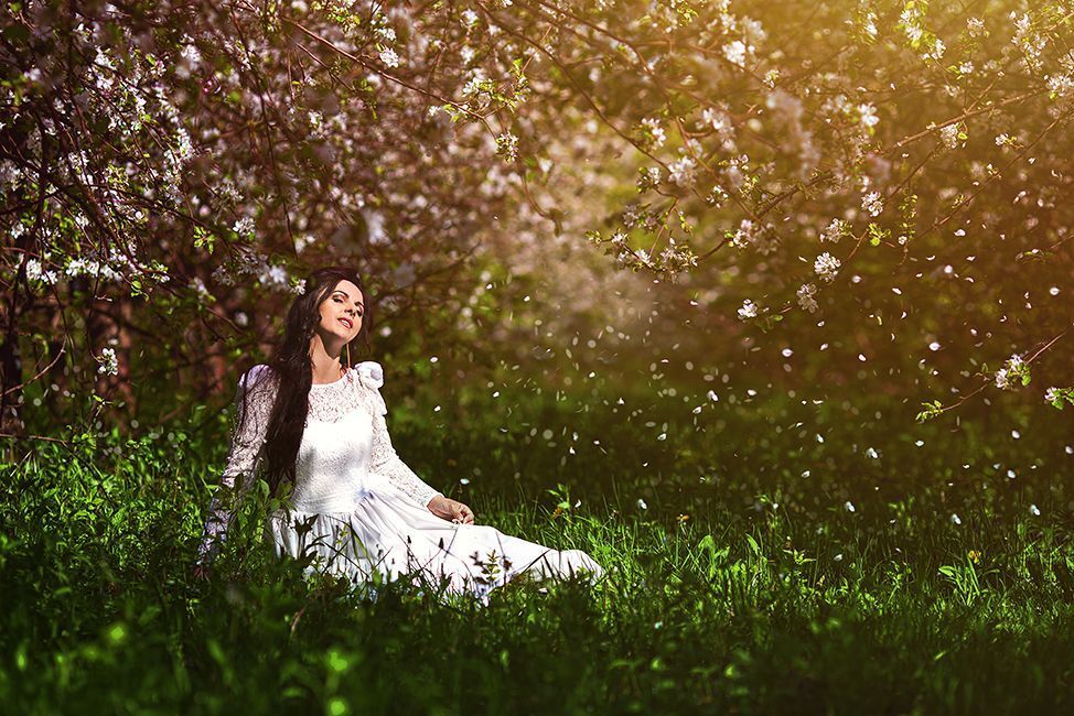 Tanya in garden