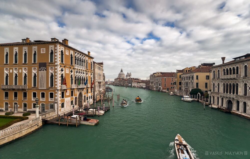 Venezia ... Большой Канал с моста Академия ... мимоходом