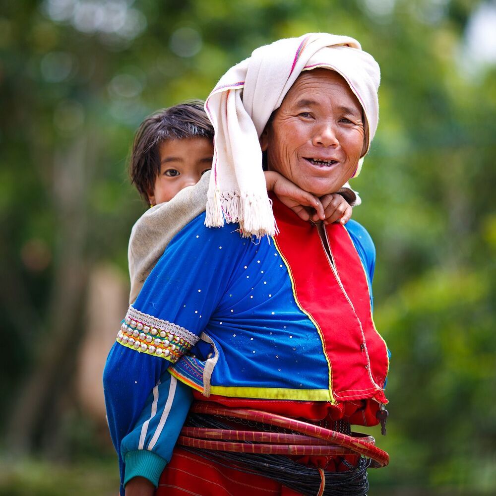 Женщина из племени Black Lahu близ деревни Ban Kob Dong, северный Таиланд, провинция Mae Hong Son