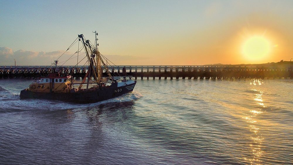 Sunrise in Newport.
