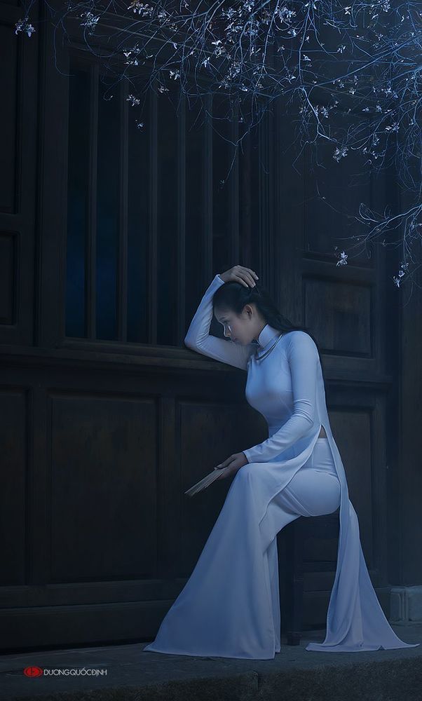 Ao Dai Vietnam .model: Xuan Van, Photo Duong Quoc Dinh