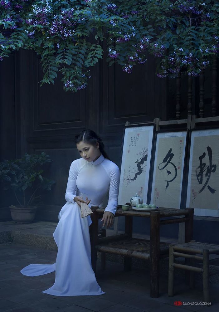 Ao Dai Vietnam .model: Xuan Van, Photo Duong Quoc Dinh
