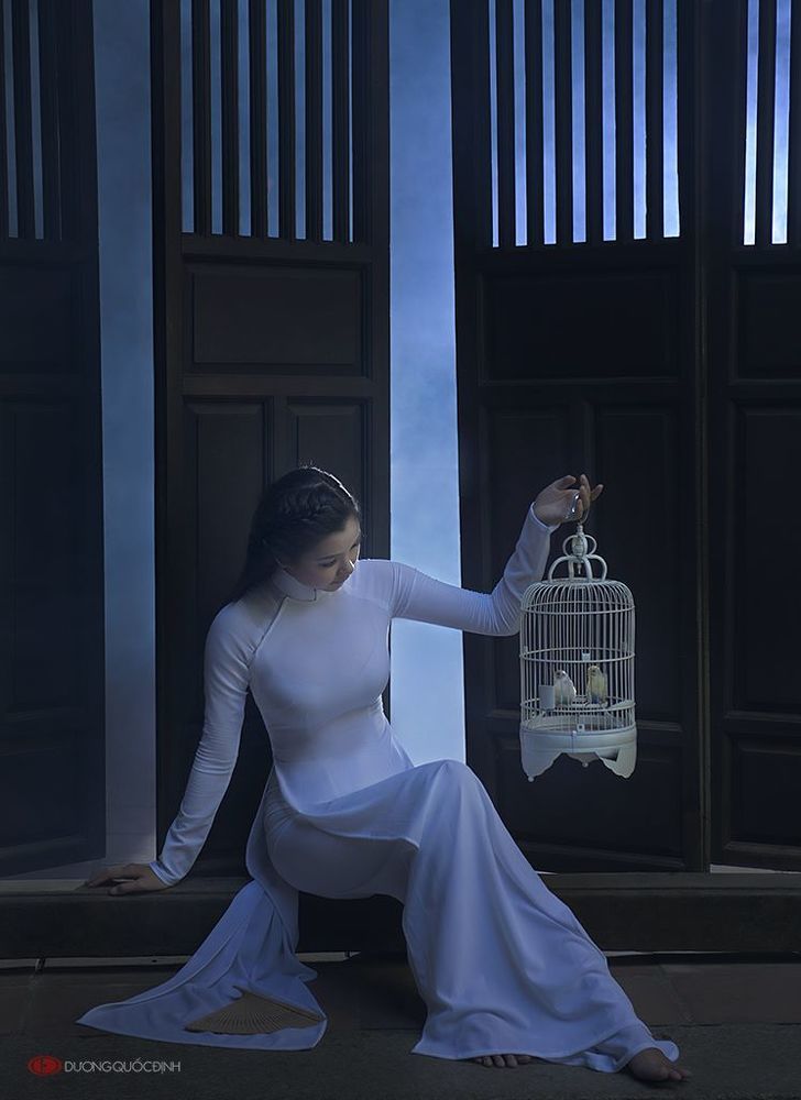 Ao Dai Vietnam .model: Xuan Van, Photo Duong Quoc Dinh