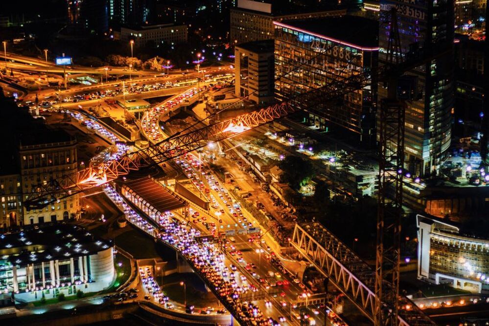Moscow at night