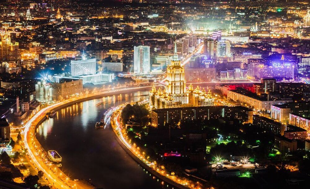 Moscow at night