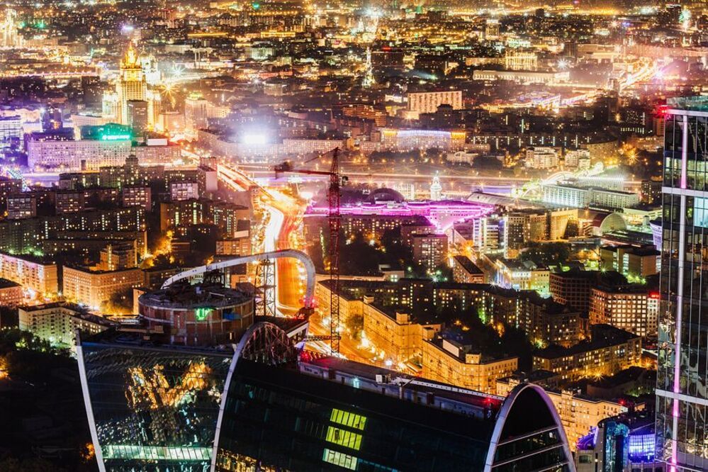 Moscow at night