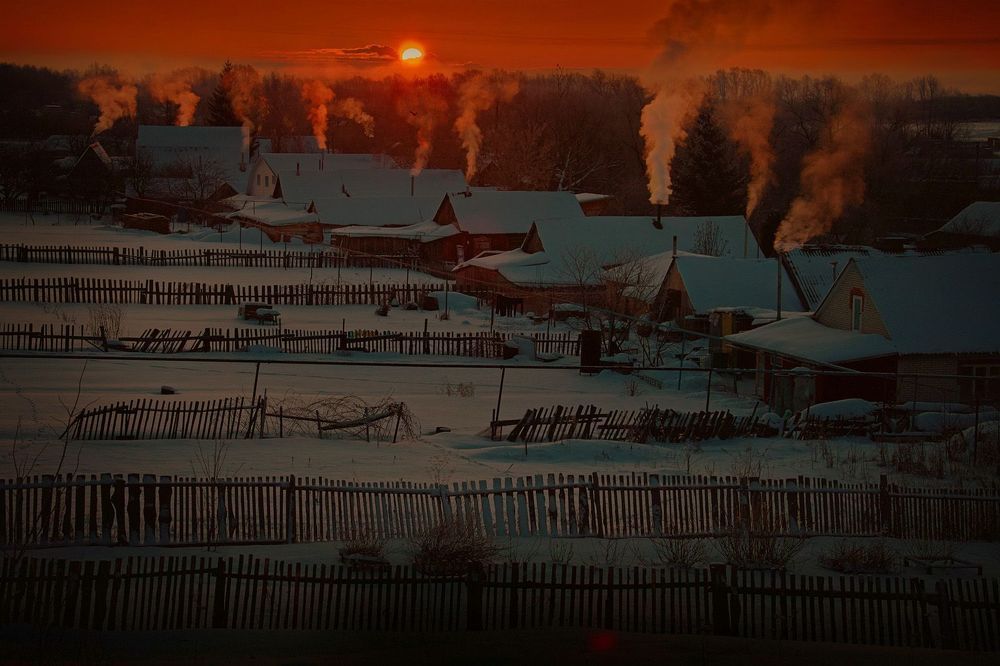 зима