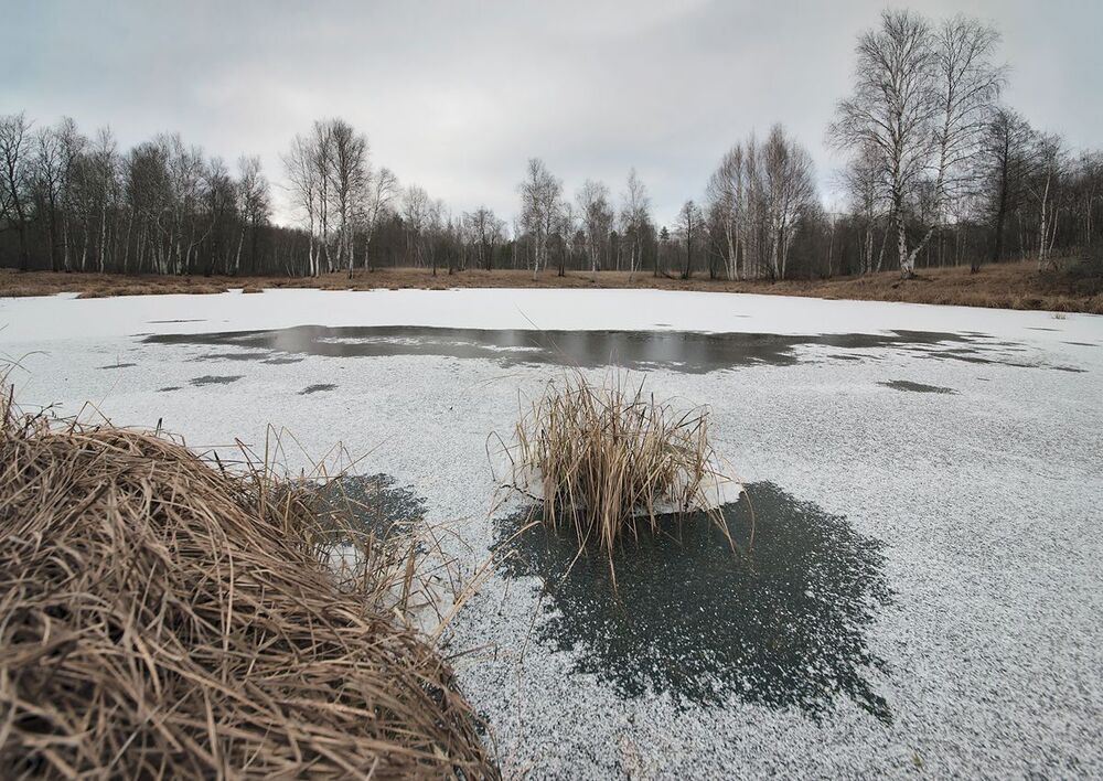 05 ... вода покрылась довольно живописным льдом