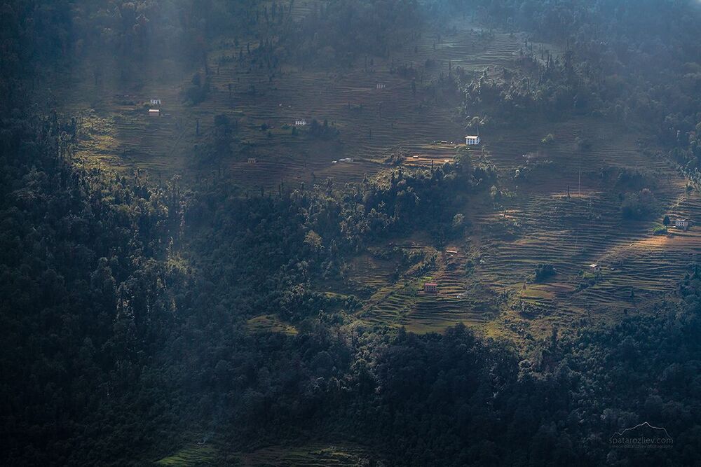 Nepali mountain houses - on the way from Jiri to Lukla