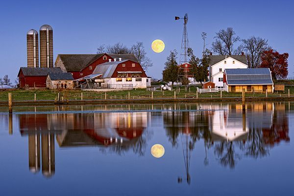 Full Moon Reflection