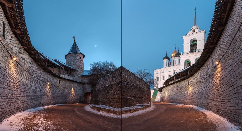 Зимняя прогулка вокруг Псковского Кремля