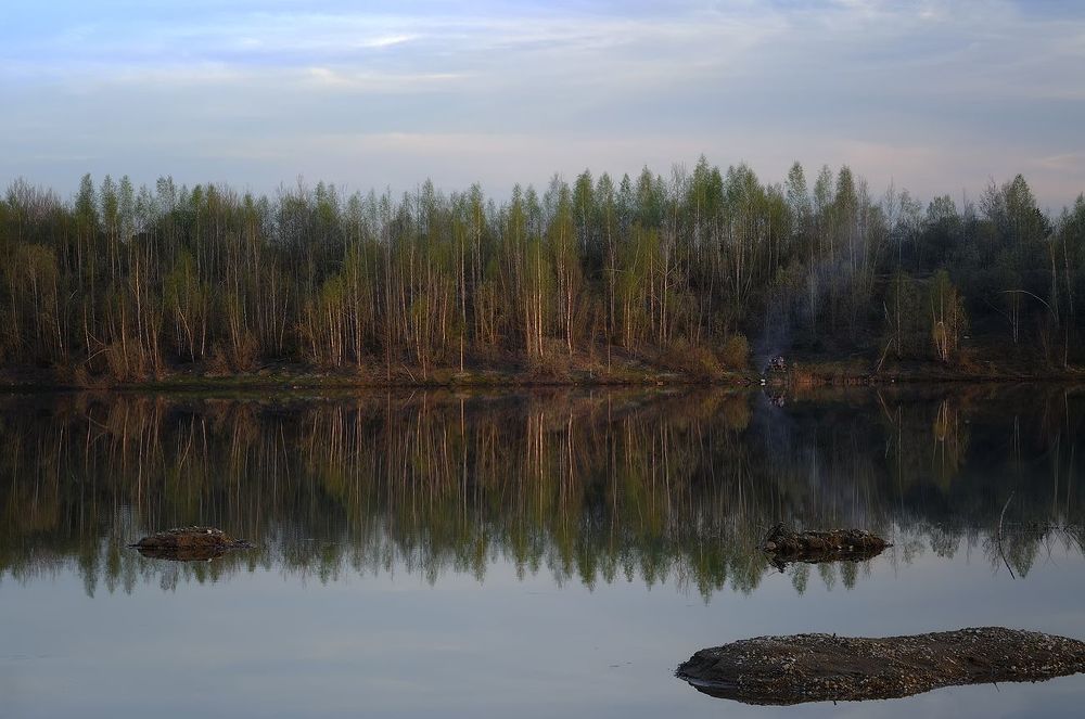 Вечером на карьере