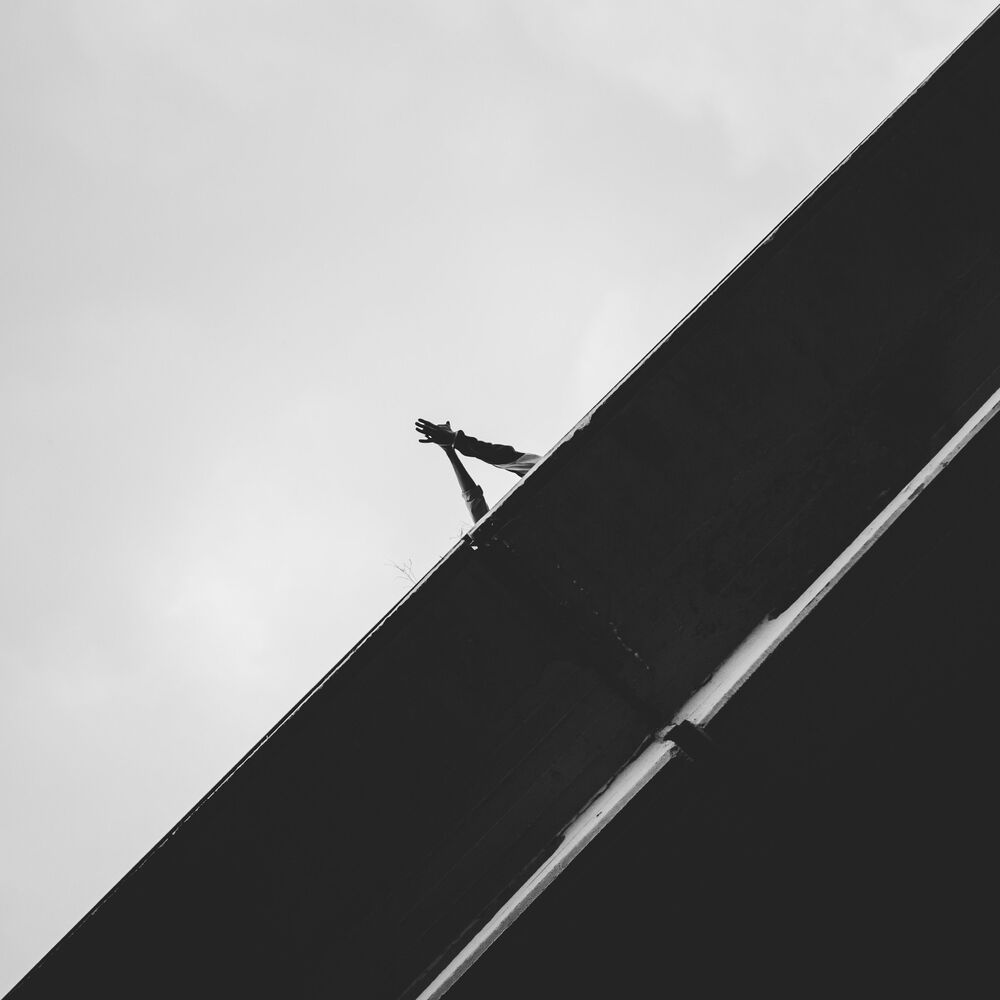 Black and white