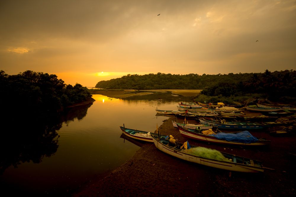 Агонда. Закат. Agonda Beach. South Goa.
