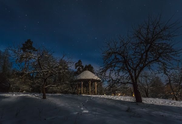 Рождественскя ночь в усадьбе Пушкина (Михайловскле)