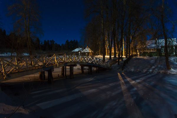 Рождественскя ночь в усадьбе Пушкина (Михайловскле)
