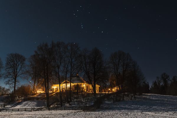 Рождественскя ночь в усадьбе Пушкина (Михайловскле)