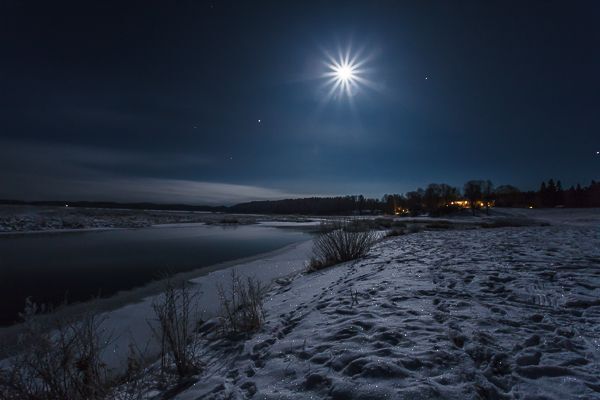 Рождественскя ночь в усадьбе Пушкина (Михайловскле)