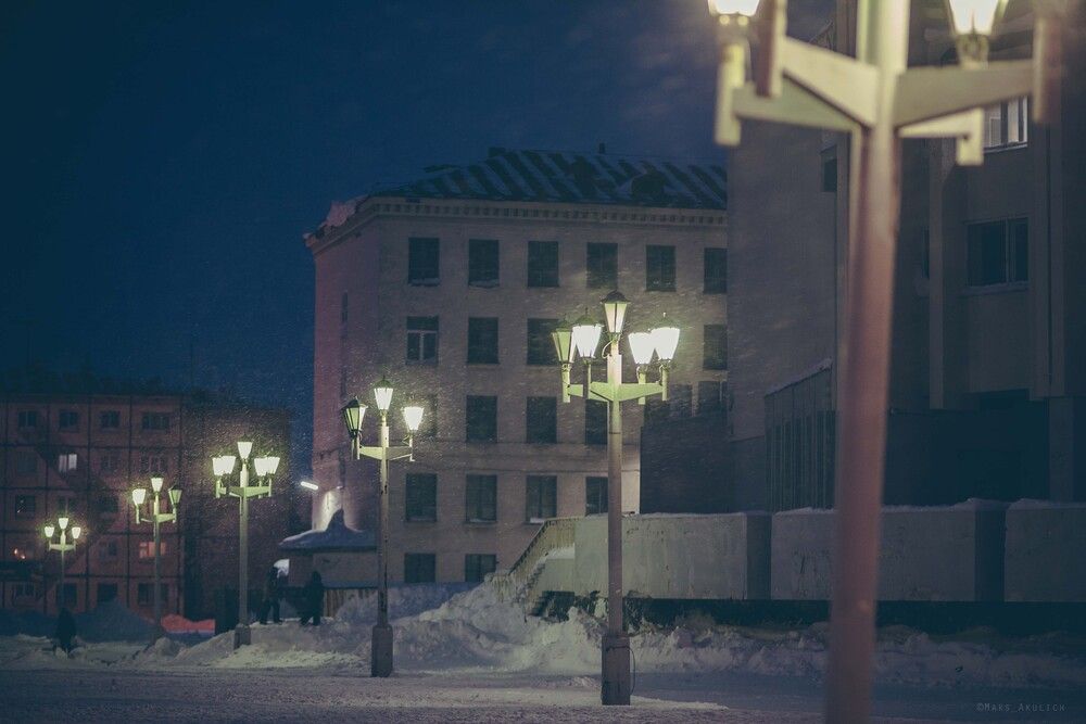 Ночной Норильск