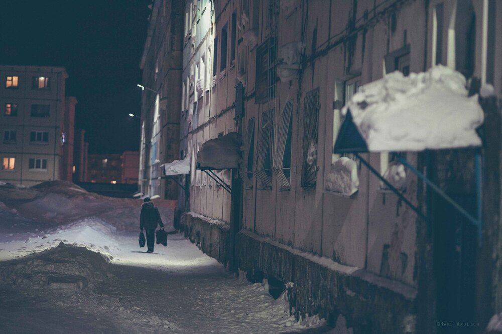 Ночной Норильск