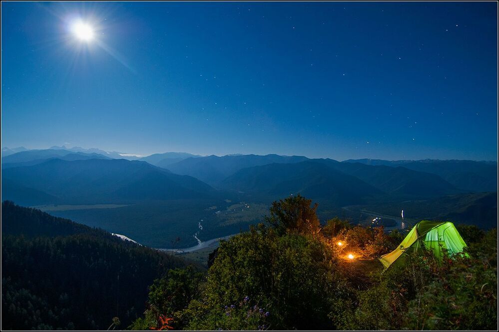 Лунная ночь на Алтае