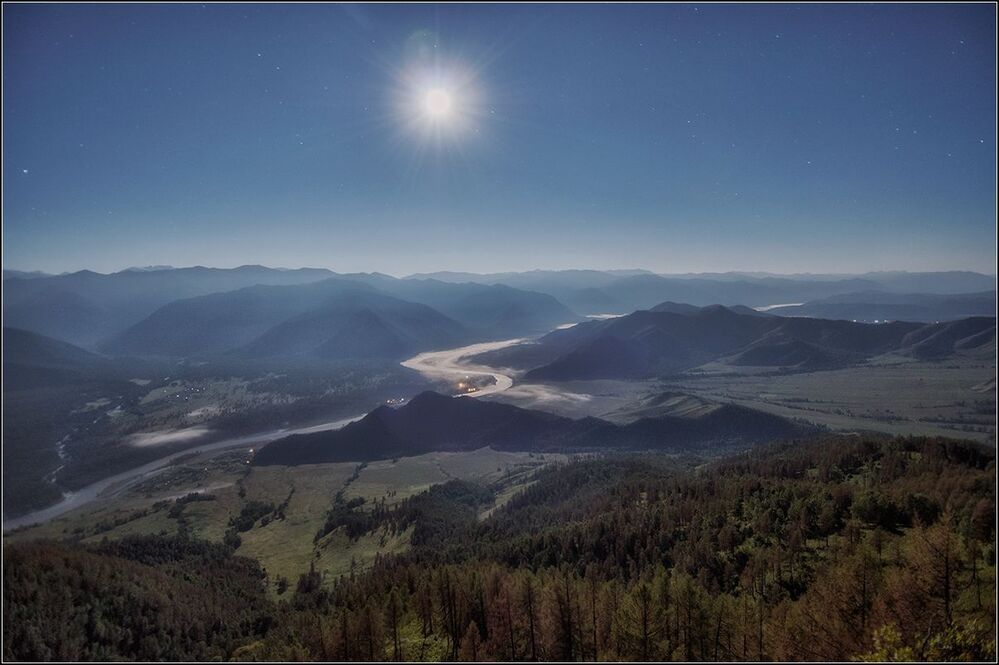 Лунная ночь на Алтае