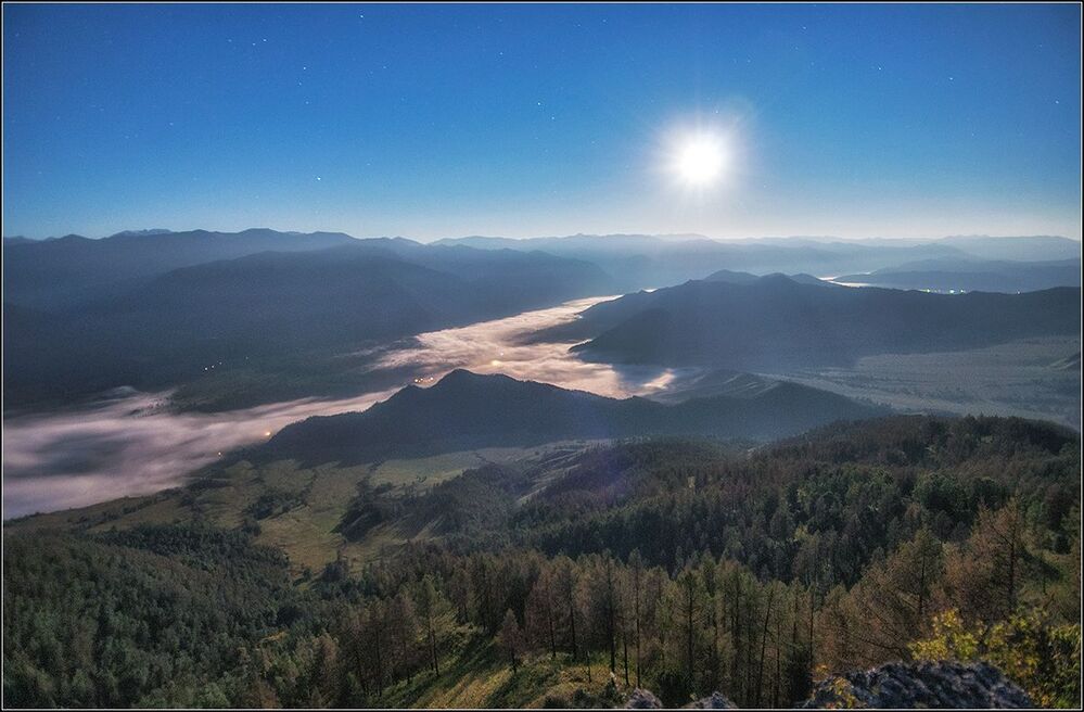 Лунная ночь на Алтае