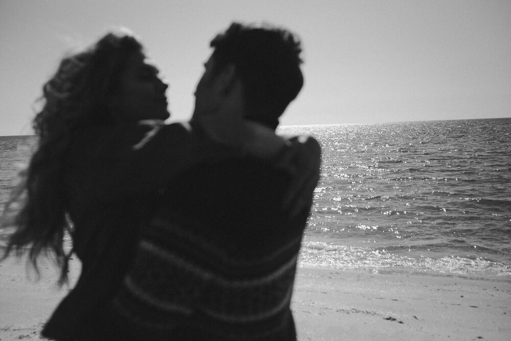 on the beach