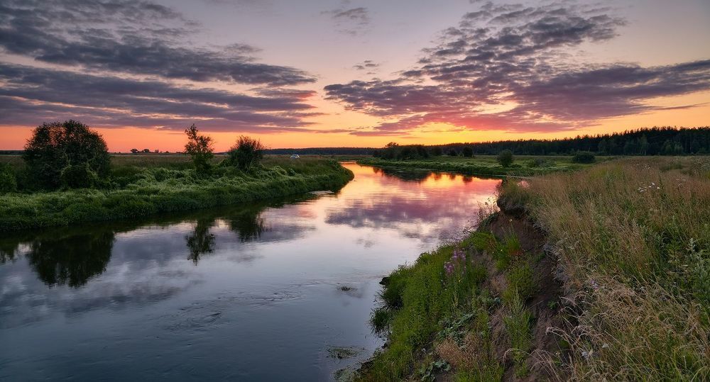 Река Клязьма (июль_вечер)