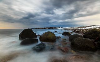 п.Териберка, Мурманская область. Поехали снимать закат. Не повезло)))))  Фильтр ND-500.