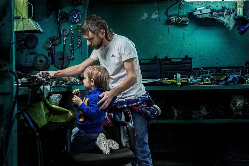 В мастерской