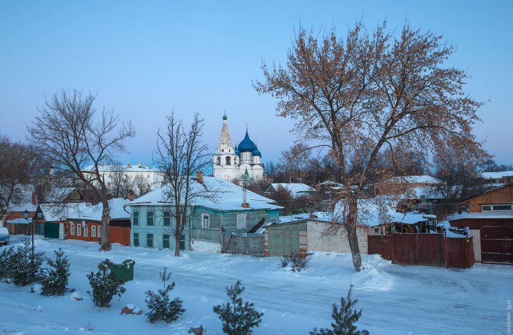 Утренний морозный Суздаль