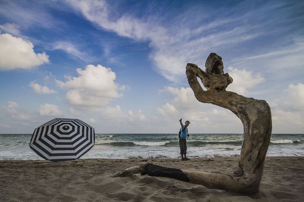 The beach of Varna Bulgaria