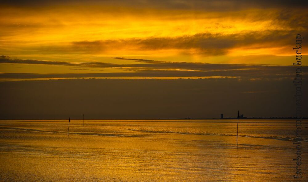 Sonnenuntergang in Meldorfer Bucht